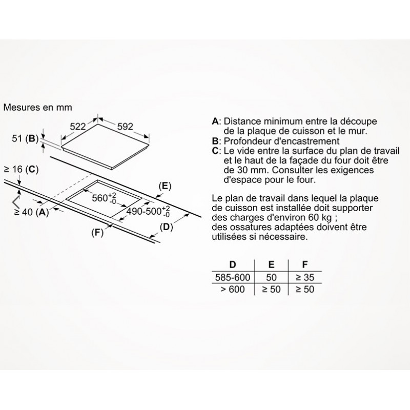 PLAQUE DE CUISSON À INDUCTION N70 4 FOYERS POWERBOOST NOIR NEFF