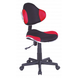 CHAISE DE BUREAU NOIR/ROUGE