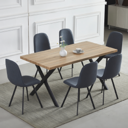 Ensemble table + 6 chaises.