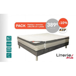 Matelas + sommier 140x190...