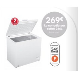 Le congélateur coffre 246L....