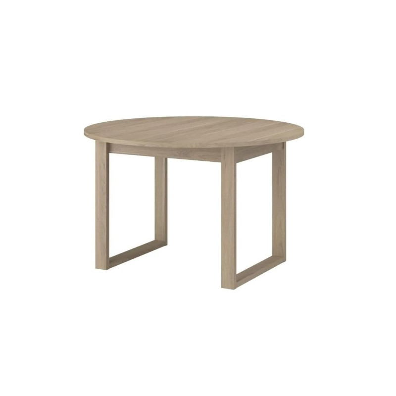 Table repas ronde extensible design scandinave.