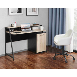 Bureau coloris marron et noir