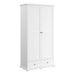 Armoire 2 portes coloris blanc