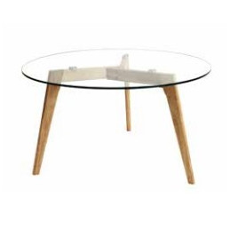 Table ronde en verre