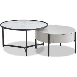 LOT DE 2 TABLES BASSES