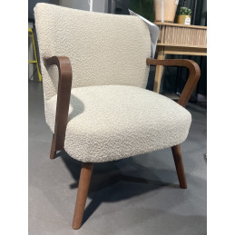 Fauteuil coloris beige et...