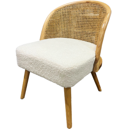 Fauteuil coloris blanc et...