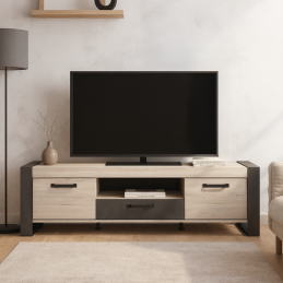 Le meuble TV.