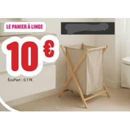 Panier à linge– Pin naturel...