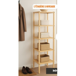 Etagère 5 niveaux – Pin...