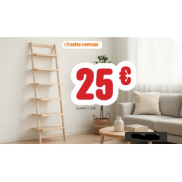 Étagère 6 niveaux – Pin...