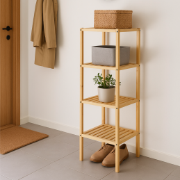 Étagère 4 niveaux – Pin...