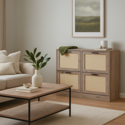 Meuble à chaussures 4 portes