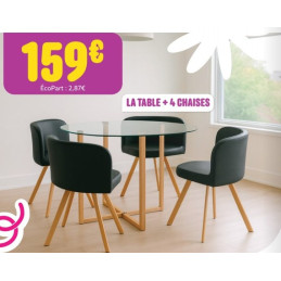 Table à dîner ronde en...