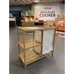Étagère avec panier à linge...