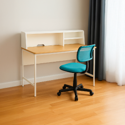 La chaise de bureau.