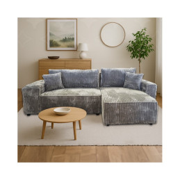 Le salon d'angle réversible...