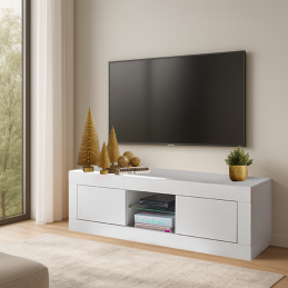 Le meuble TV avec éclairage...