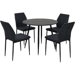 La table ronde + 4 chaises