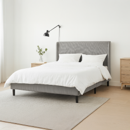 Le lit 140 x 190 cm - gris...