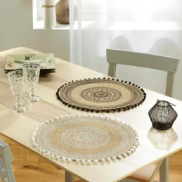Le set de table rond en Jute.