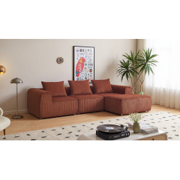 Le salon d'angle sous vide...