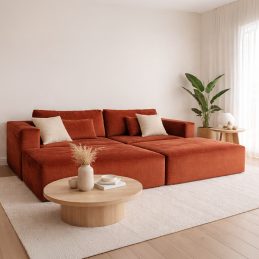 Le canapé 3 places + 2...