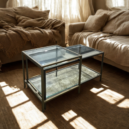 Lot de 2 tables basses -...