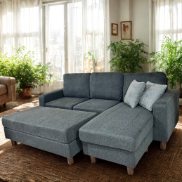 Salon d'angle réversible +...