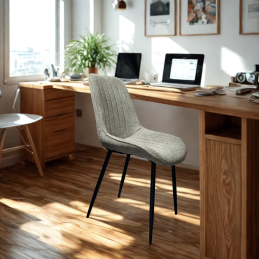 Chaise moderne en tissu –...