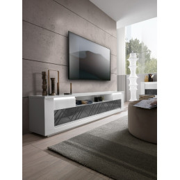 Meuble TV 210 cm avec LED,...