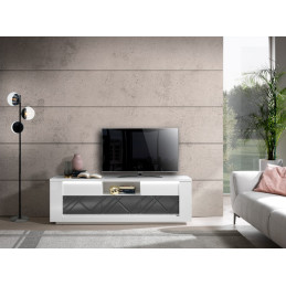 Meuble TV 170 cm avec LED,...