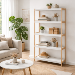 Étagère 5 niveaux en pin...