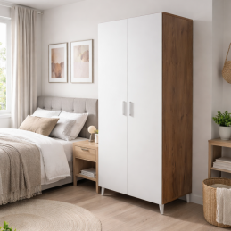 Armoire 2 portes avec penderie