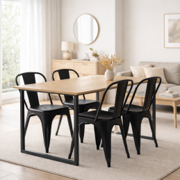 Ensemble table + 4 chaises...
