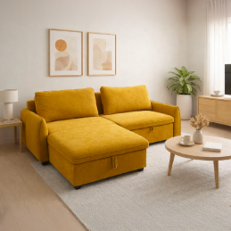 Salon d'angle convertible +...