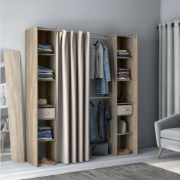 Dressing avec rideau – gris...
