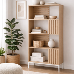 Bibliothèque 4 étagères –...