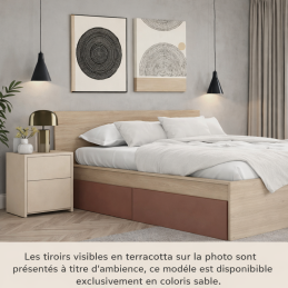 kit 2 tiroirs - pour lit -