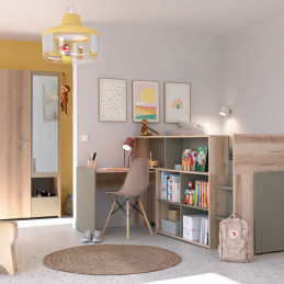 Lit avec bureau intégré