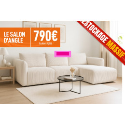 Le salon d'angle 3 places