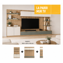 La paroi mur TV