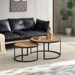 Lot de 2 tables basses...