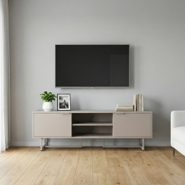 Le meuble TV 2 portes.