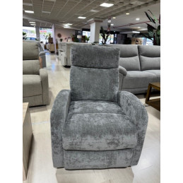 Fauteuil relax manuel gris...