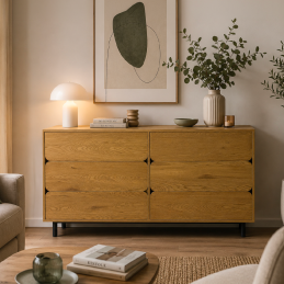 La commode 6 tiroirs.