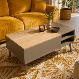 Table basse - Coloris taupe