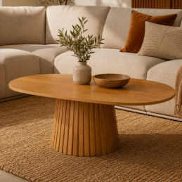 Table basse ovale - Coloris...