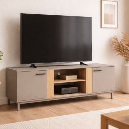 Meuble TV avec 2 portes -...
